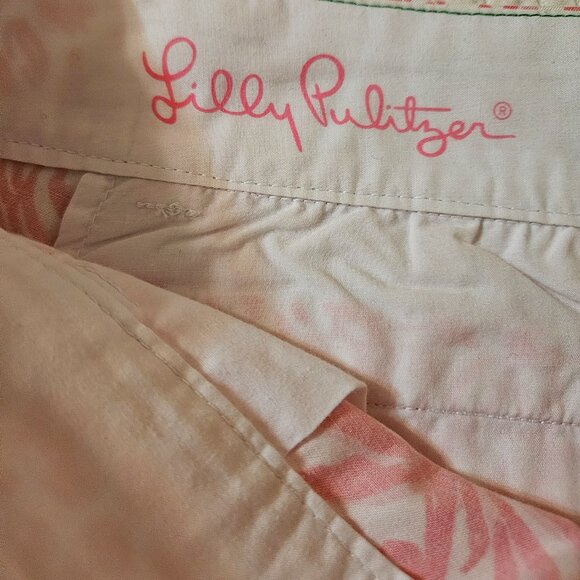 Lilly Pulitzer The Chipper Shorts Get Spotted Pink Lion Size 8 Bermuda - Picture 4 of 7